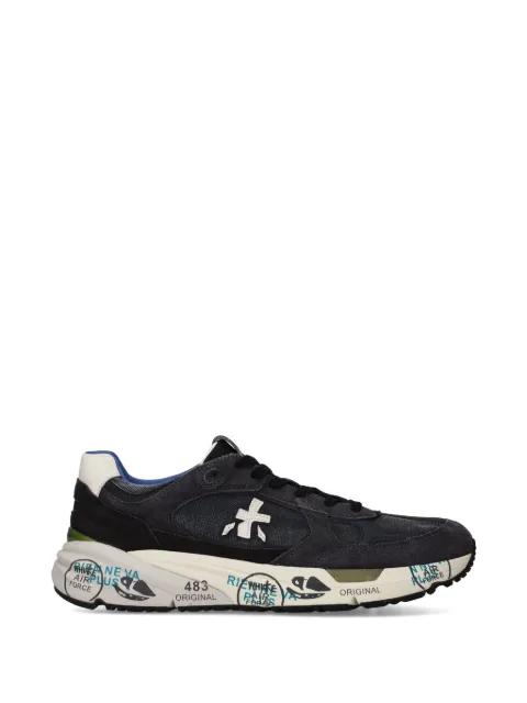 Mase 25 logo-detail suede-panel sneakers by PREMIATA