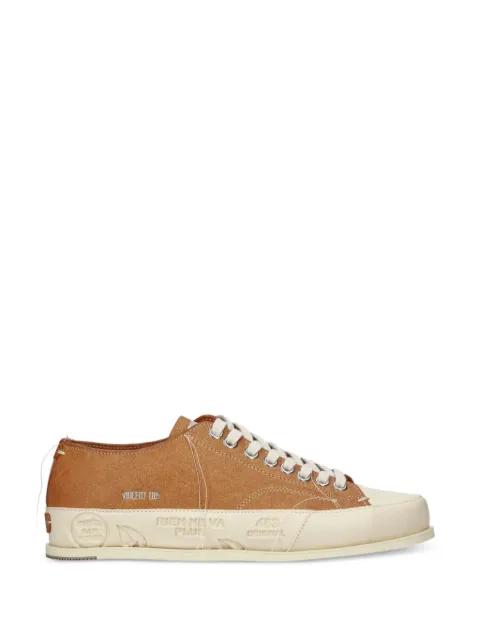 contrast-stitched loose-thread sneakers by PREMIATA