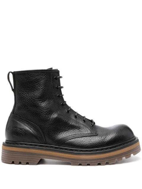 leather combat boots by PREMIATA