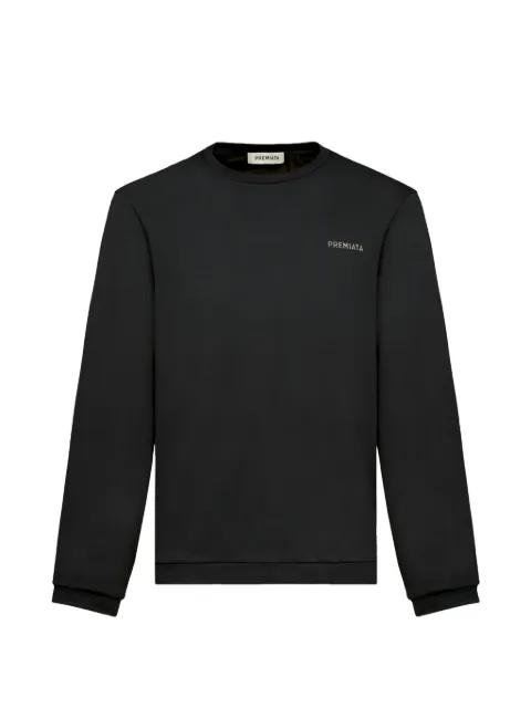 logo-print ribbed-neck sweater by PREMIATA