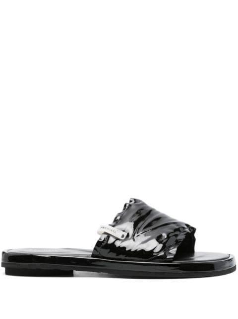 patent leather slides by PREMIATA
