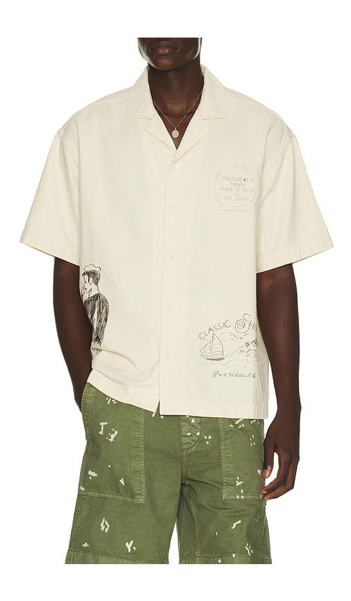 President's Hand Painted Reef Shirt in Cream by PRESIDENTS