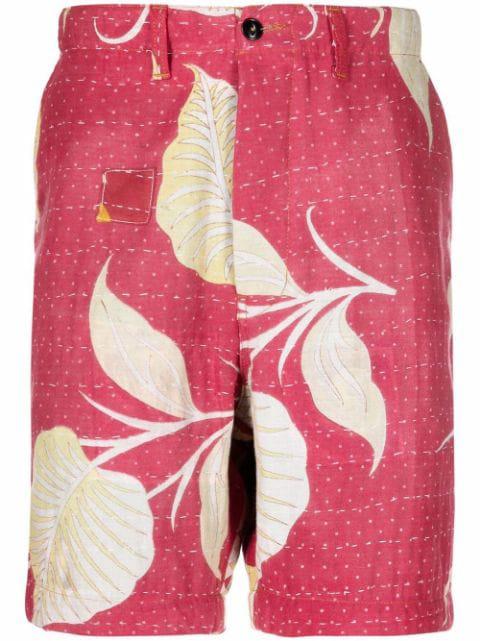 botanical-print four-pocket Bermuda shorts by PRESIDENTS