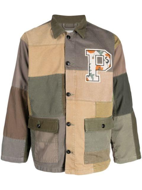 logo-patch cotton military jacket by PRESIDENTS