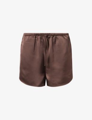 Breya Satin Shorts by PRETTY LAVISH