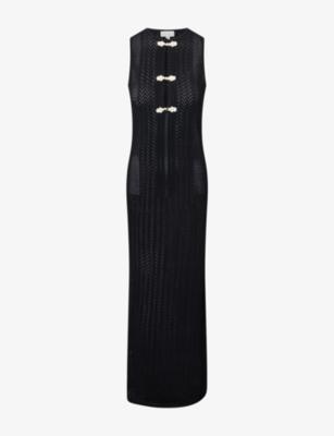 Celeste Clasp Knitted Maxi Dresss by PRETTY LAVISH