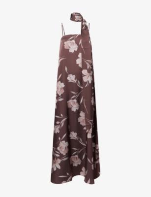 Elowen Scarf A-Line Maxi Dress by PRETTY LAVISH