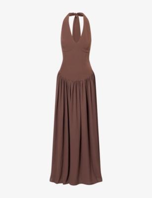 Isadora Woven Maxi Dress by PRETTY LAVISH