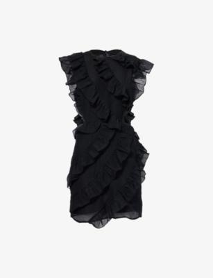 Joss Ruffle Woven Mini Dress by PRETTY LAVISH
