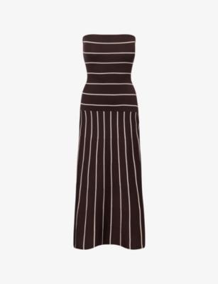 Pixie Bandeau Knitted Midi Dress by PRETTY LAVISH