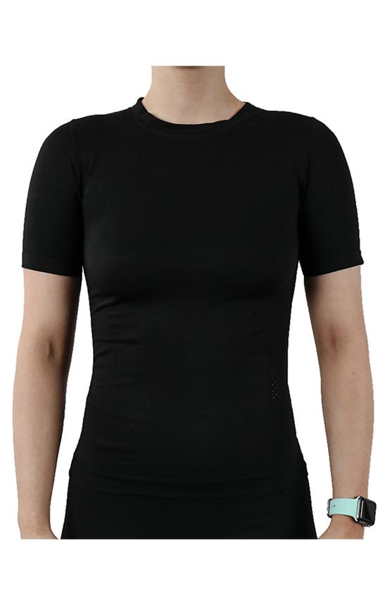 Active-Wear Short Sleeve T-Shirt - Black by PRETTY POLLY