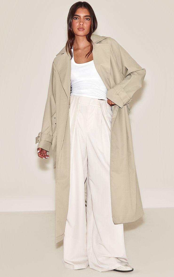 Batwing Trench Coat by PRETTYLITTLETHING