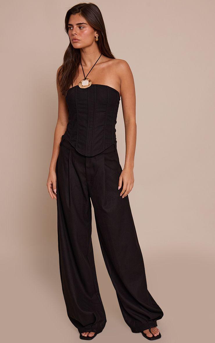 Brushed Woven Balloon Trousers by PRETTYLITTLETHING