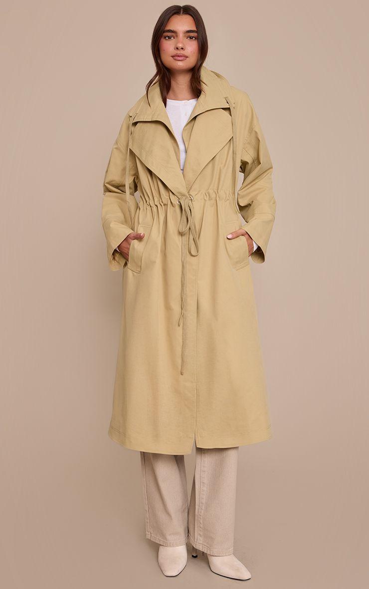 Cinch Waist Trench Coat by PRETTYLITTLETHING
