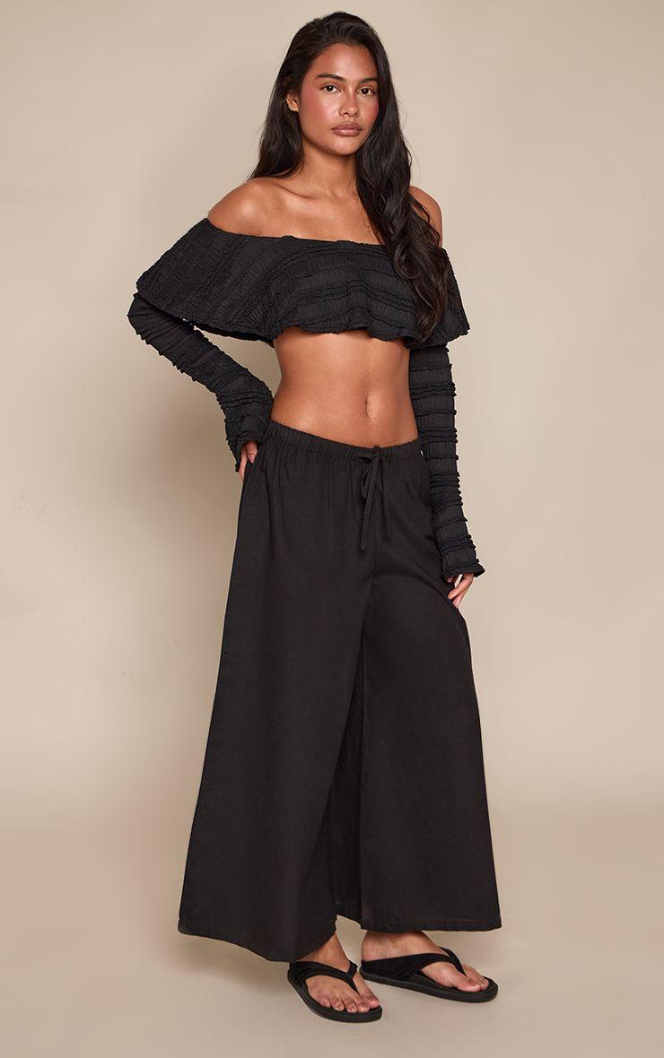 Cotton Wide Leg Culottes by PRETTYLITTLETHING