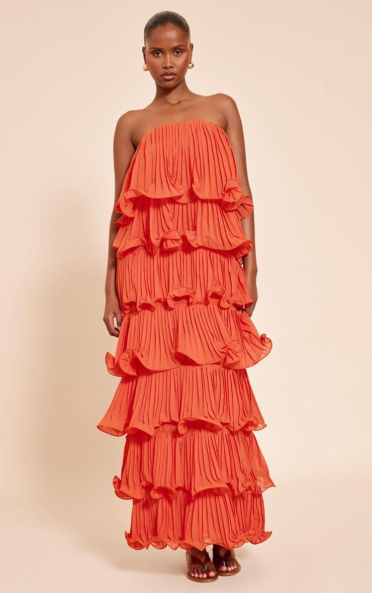 Extreme Ruffle Tiered Maxi Dress by PRETTYLITTLETHING