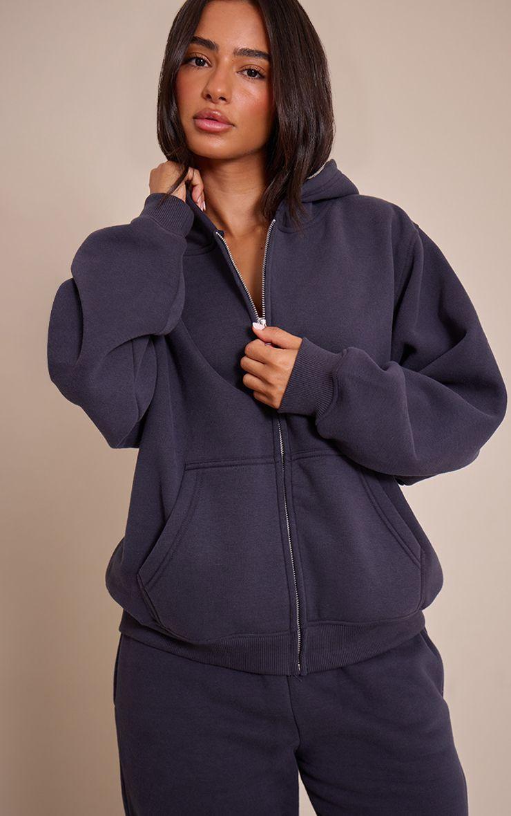 Full Zip Sweat Hoodie by PRETTYLITTLETHING