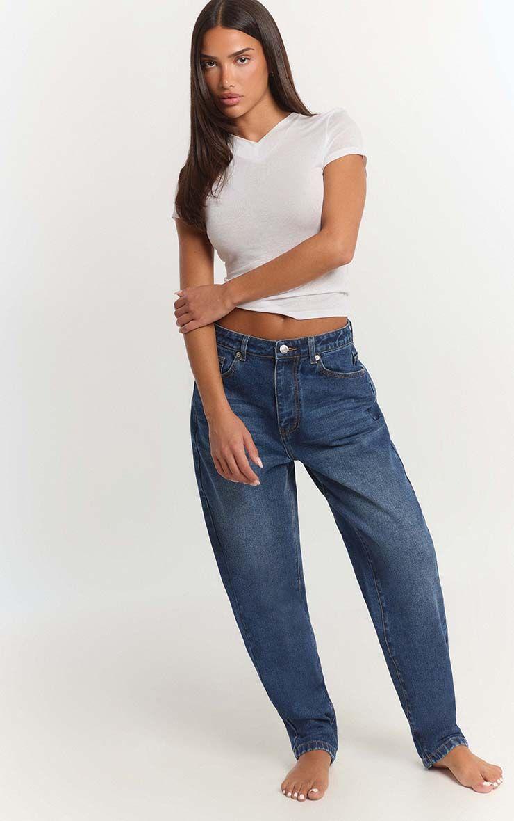 High Rise 90's Slim Fit Jeans by PRETTYLITTLETHING