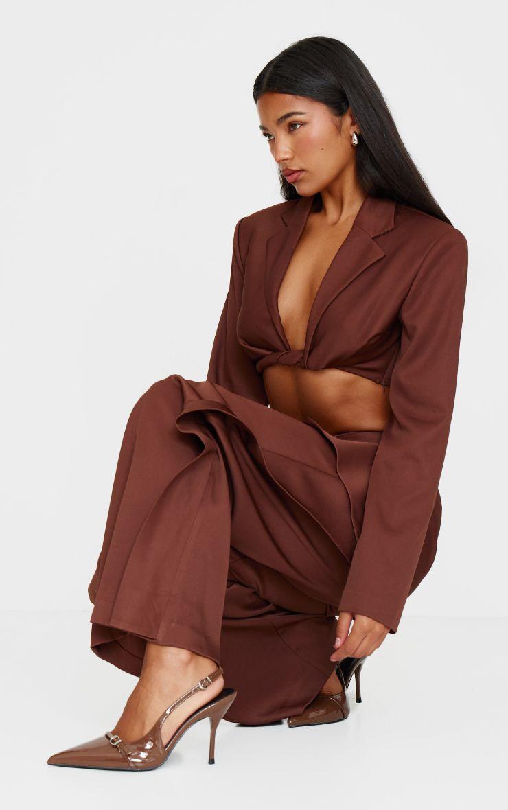 PU Wide Fit Point Toe Heeled Sandals by PRETTYLITTLETHING