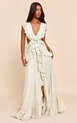 Petite Floral Frill Maxi Dress by PRETTYLITTLETHING Petite Floral Frill Maxi Dress by PRETTYLITTLETHING