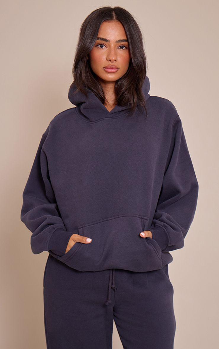 Petite  Oversized Pull Over Hoodie by PRETTYLITTLETHING