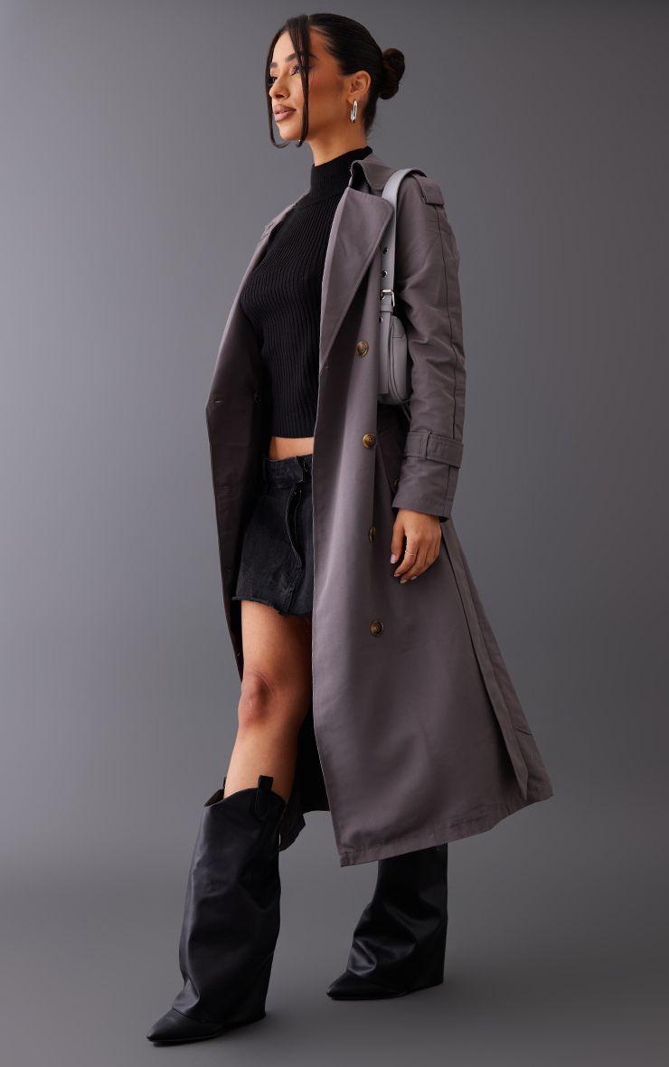 Petite  Tie Waist Trench Coat by PRETTYLITTLETHING