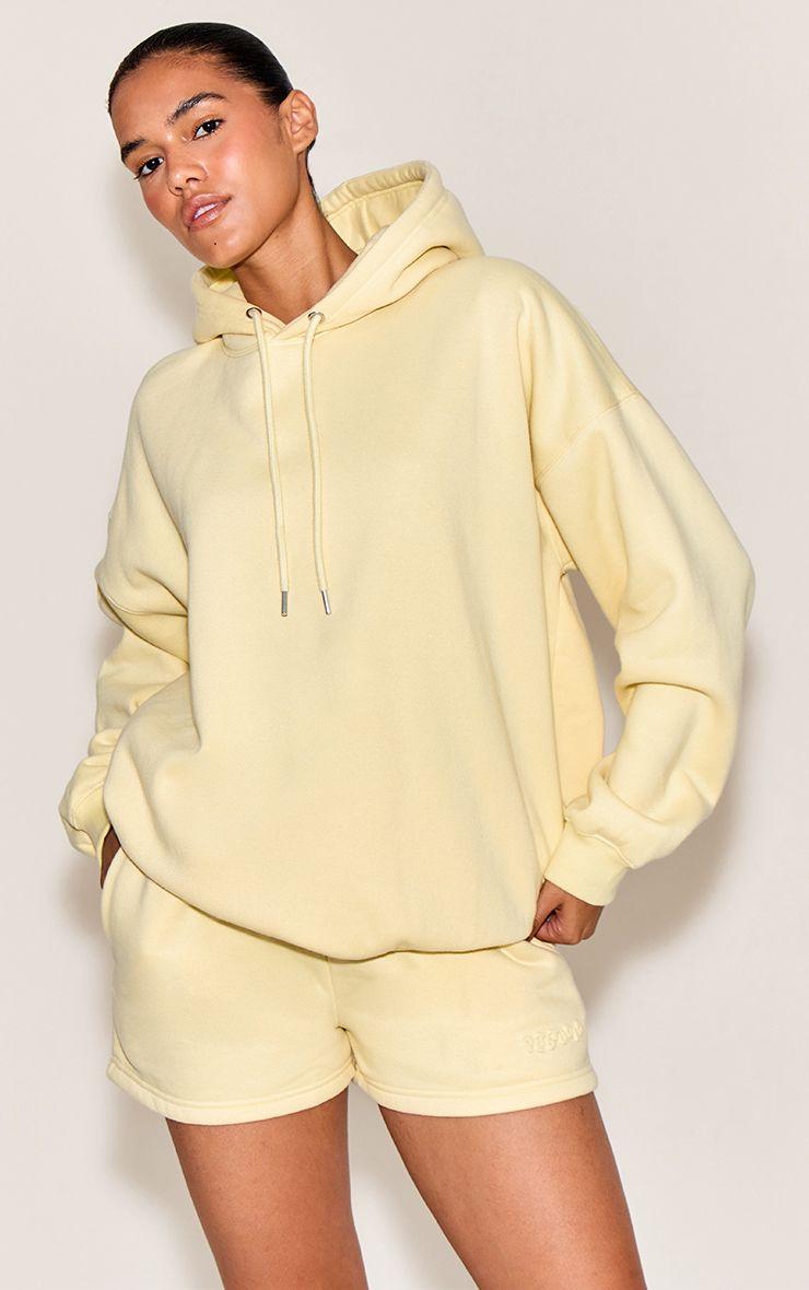 Plt Studio Embossed Oversized Hoodie by PRETTYLITTLETHING