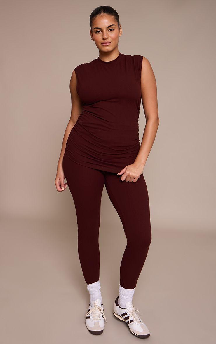 Plus  Sculpt Ruched Leggings by PRETTYLITTLETHING