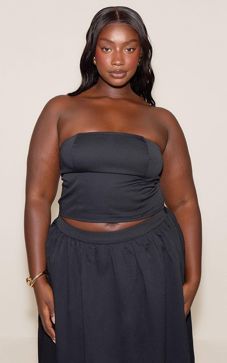 Plus  Structured Stretch Woven Corset by PRETTYLITTLETHING