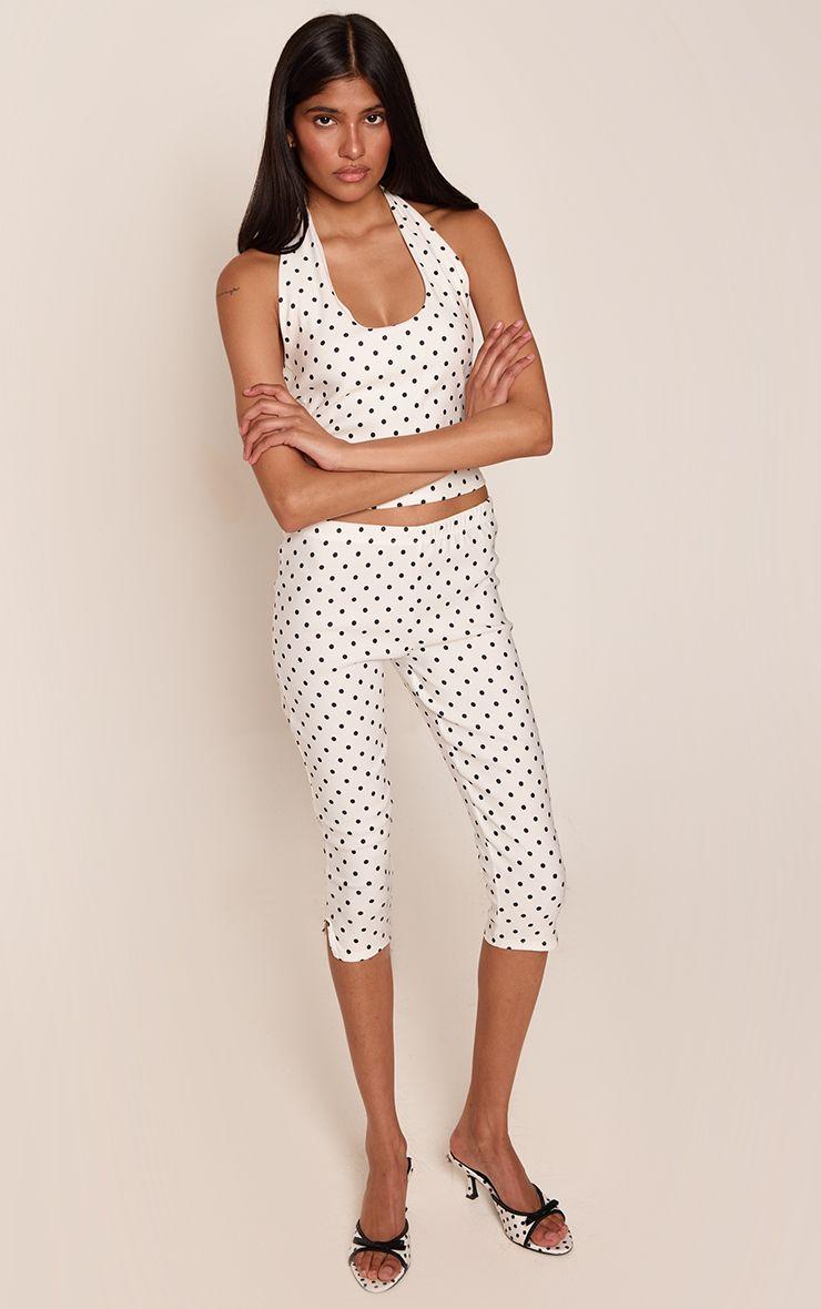 Polka Dot Capri Trouser Co-ord by PRETTYLITTLETHING