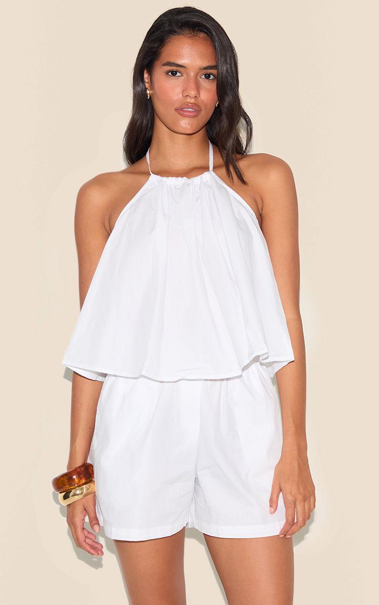 Poplin Floaty Shorts by PRETTYLITTLETHING