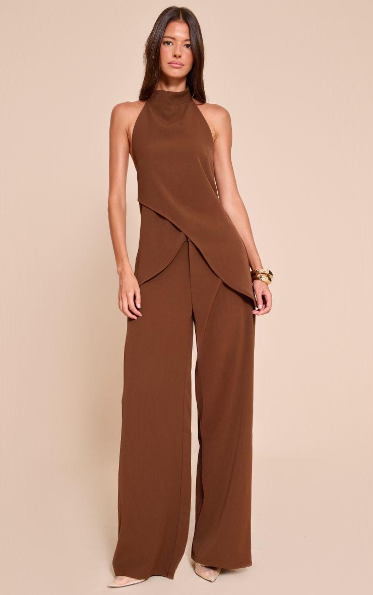 Premium Woven Tailored Wide Leg Pleated Pants by PRETTYLITTLETHING