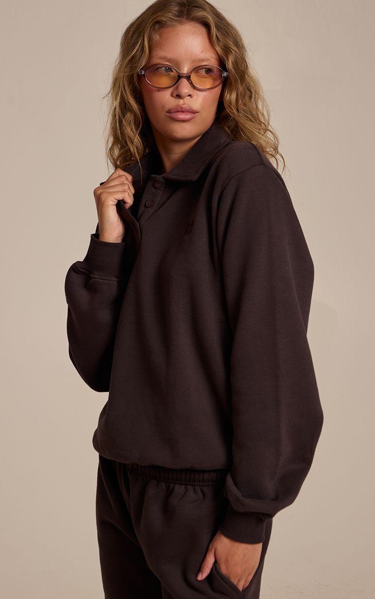 Prettylittlething Polo Sweatshirt by PRETTYLITTLETHING