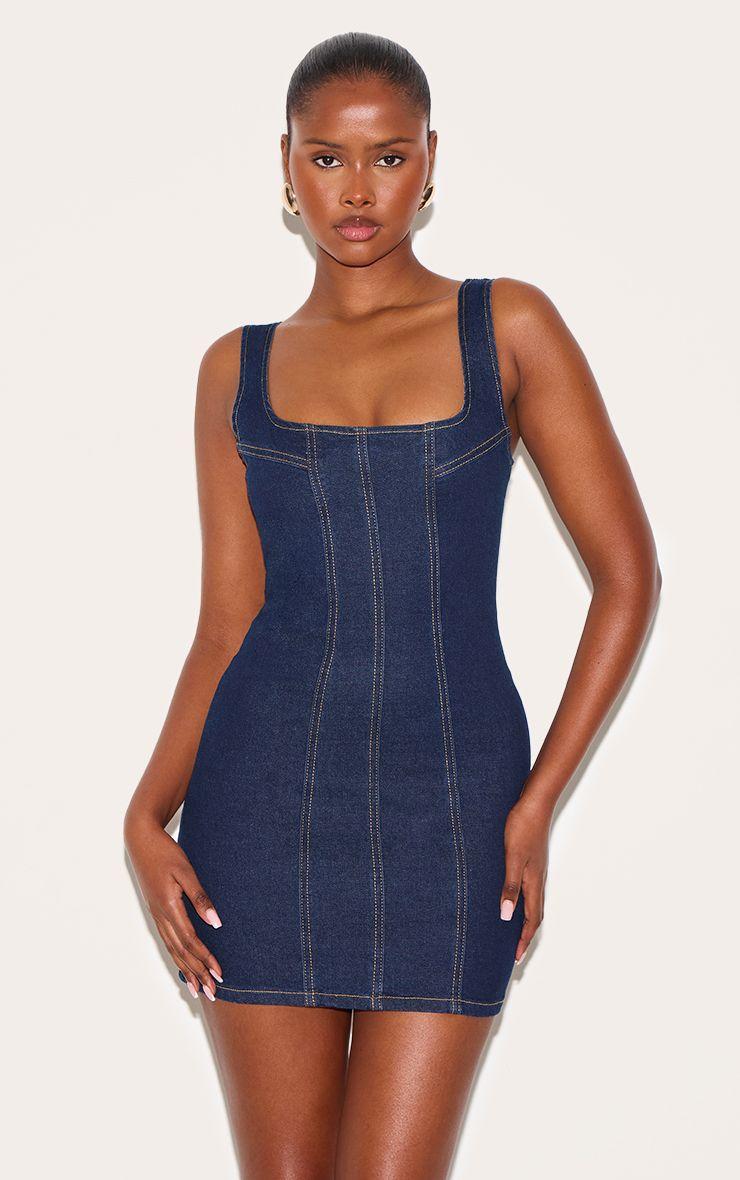 Seam Detail Mini Dress by PRETTYLITTLETHING