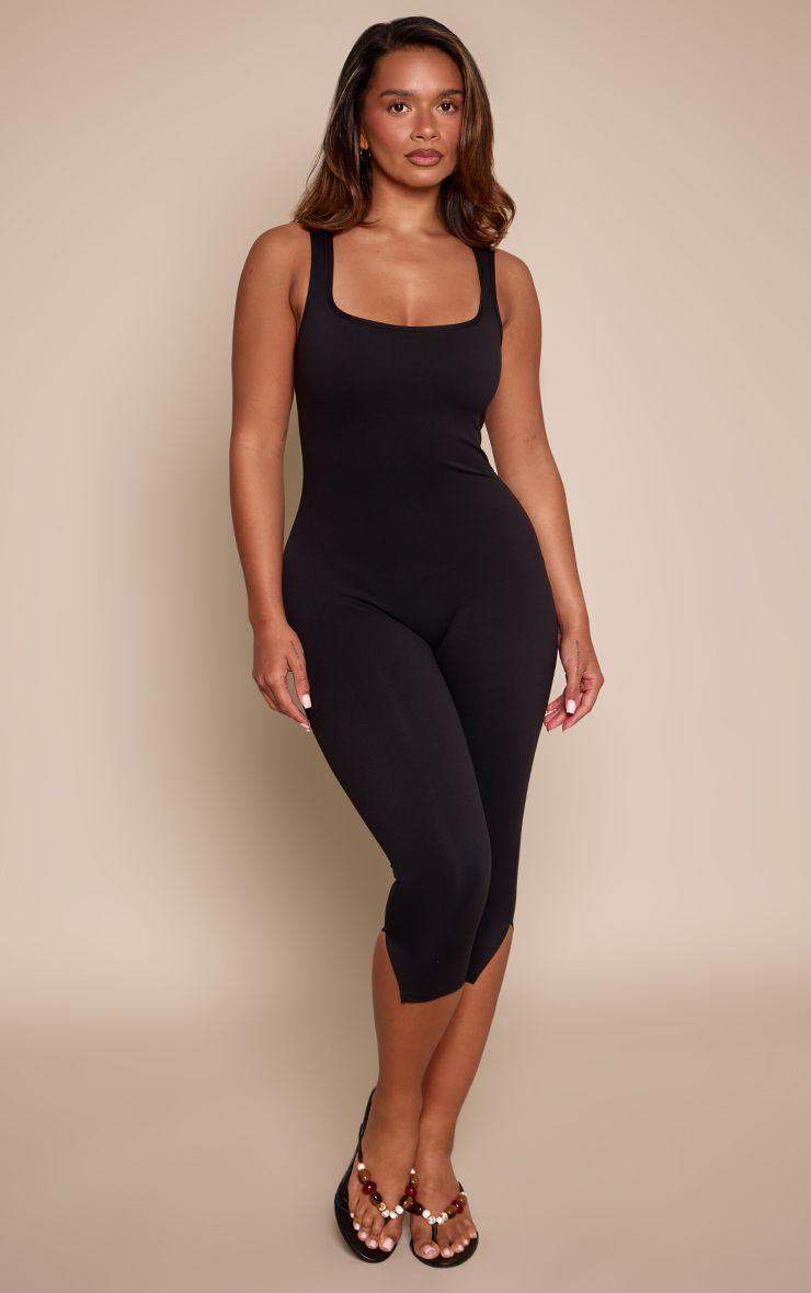 Shape  Sculpt Capri Square Neck Jumpsuit by PRETTYLITTLETHING