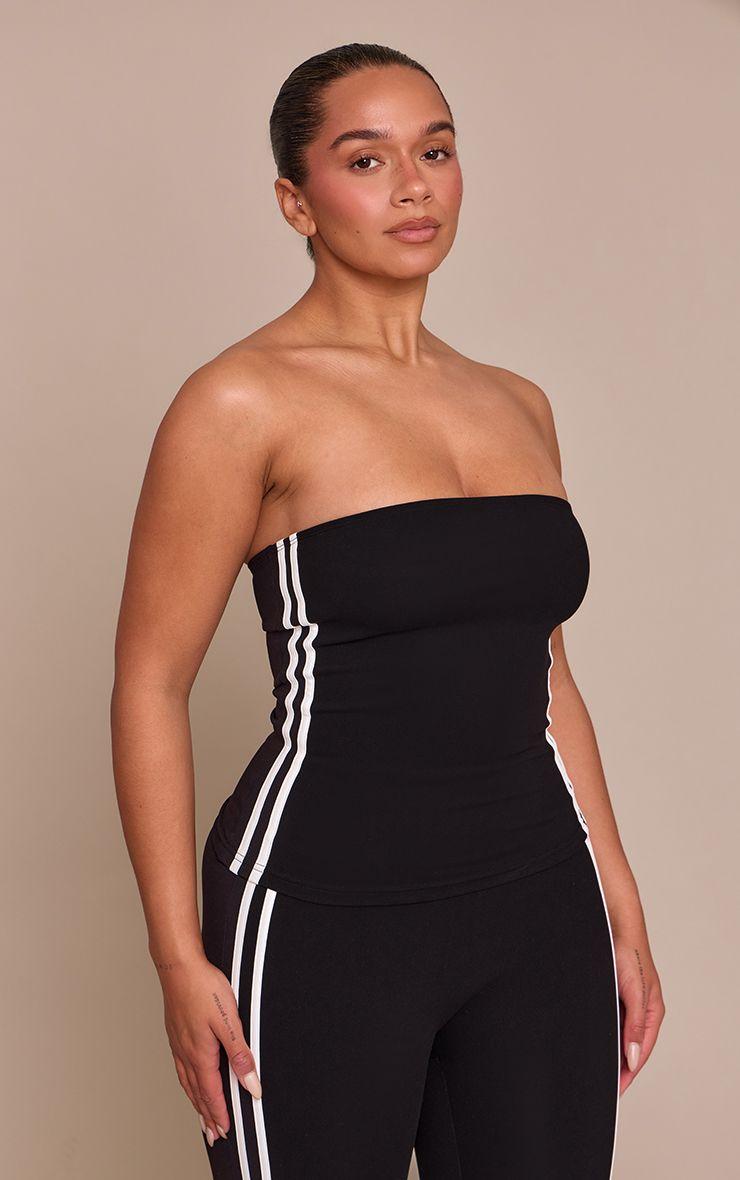 Shape  Sculpt Contrast Detail Bandaeu Top by PRETTYLITTLETHING