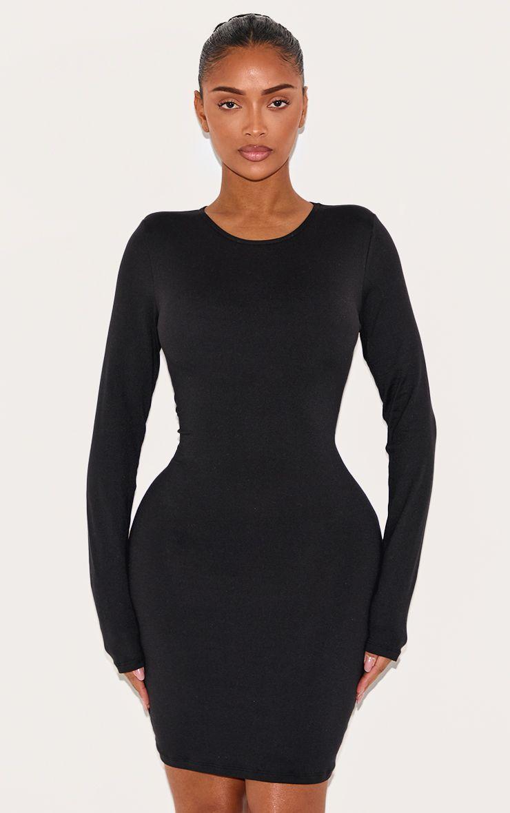 Shape  Sculpted Long Sleeve Bodycon Dress by PRETTYLITTLETHING