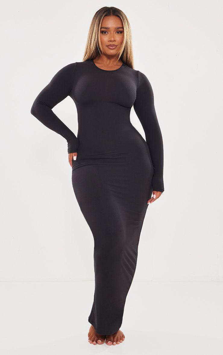 Shape  Sculpted Long Sleeve Maxi Dress by PRETTYLITTLETHING