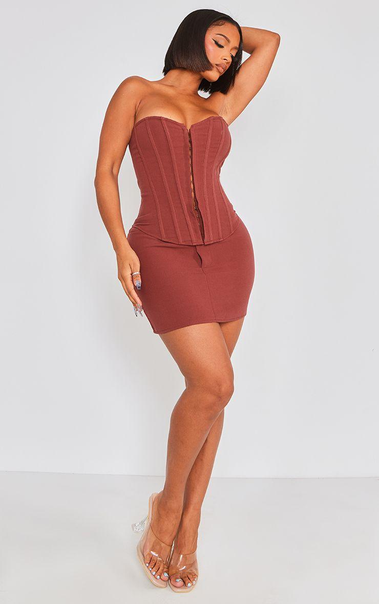 Shape  Woven Micro Mini Skirt by PRETTYLITTLETHING