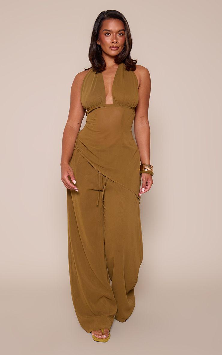 Shape  Woven Wide Leg Trousers by PRETTYLITTLETHING