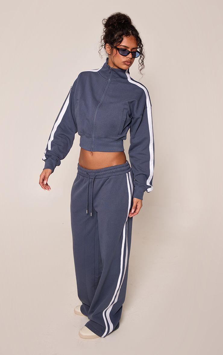 Side Stripe Straight Leg Joggers by PRETTYLITTLETHING