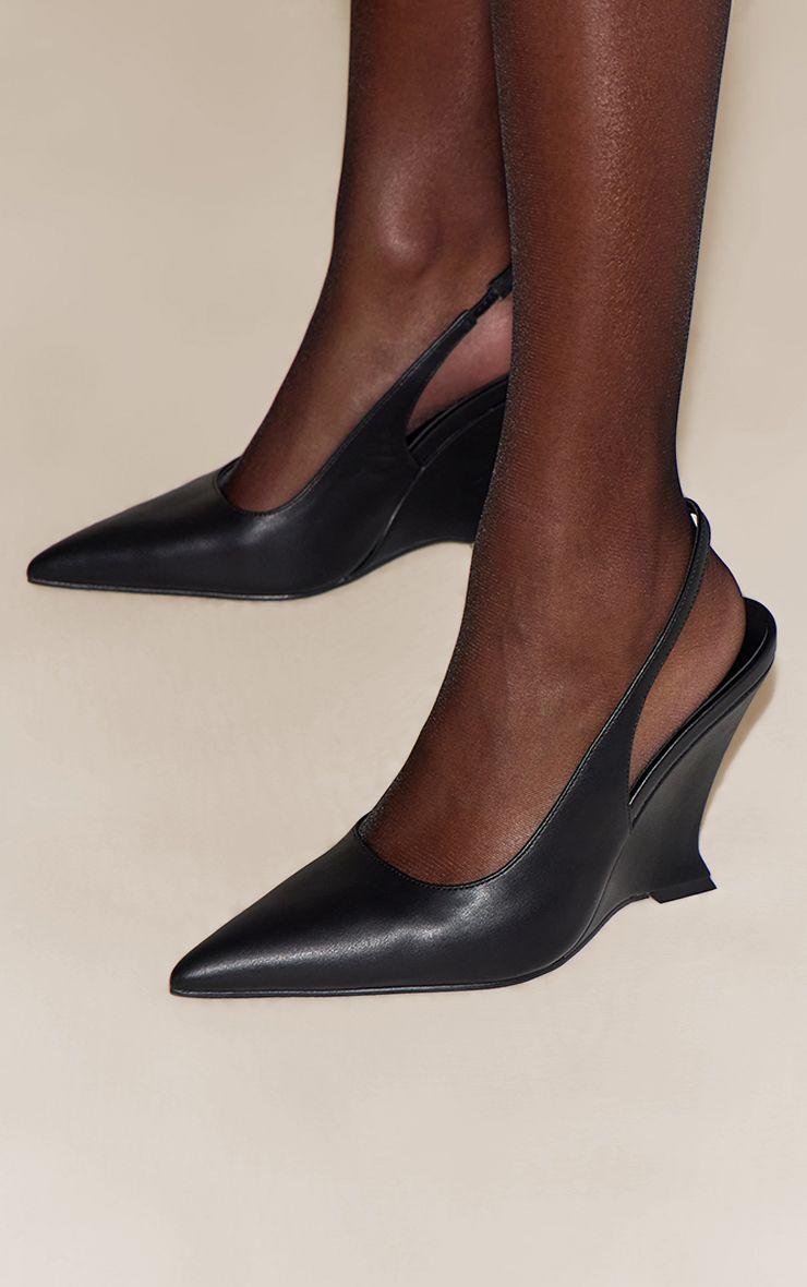 SlingBack Wedge Mule by PRETTYLITTLETHING