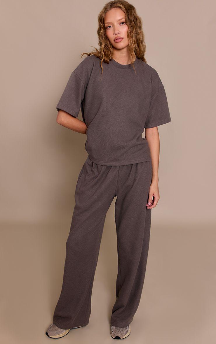 Soft Touch Wide Leg Joggers Co-ord by PRETTYLITTLETHING