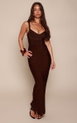 V Neck Strappy Bandage Maxi Dress by PRETTYLITTLETHING