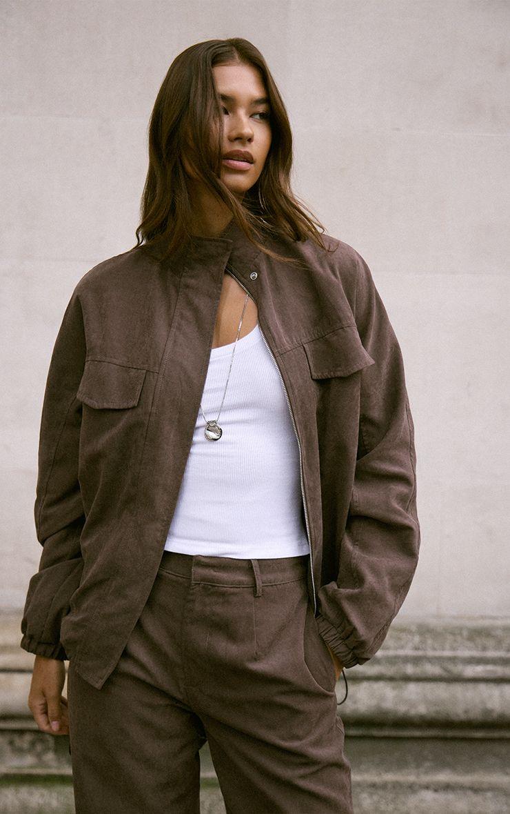 Zip Up High Neck Jacket by PRETTYLITTLETHING