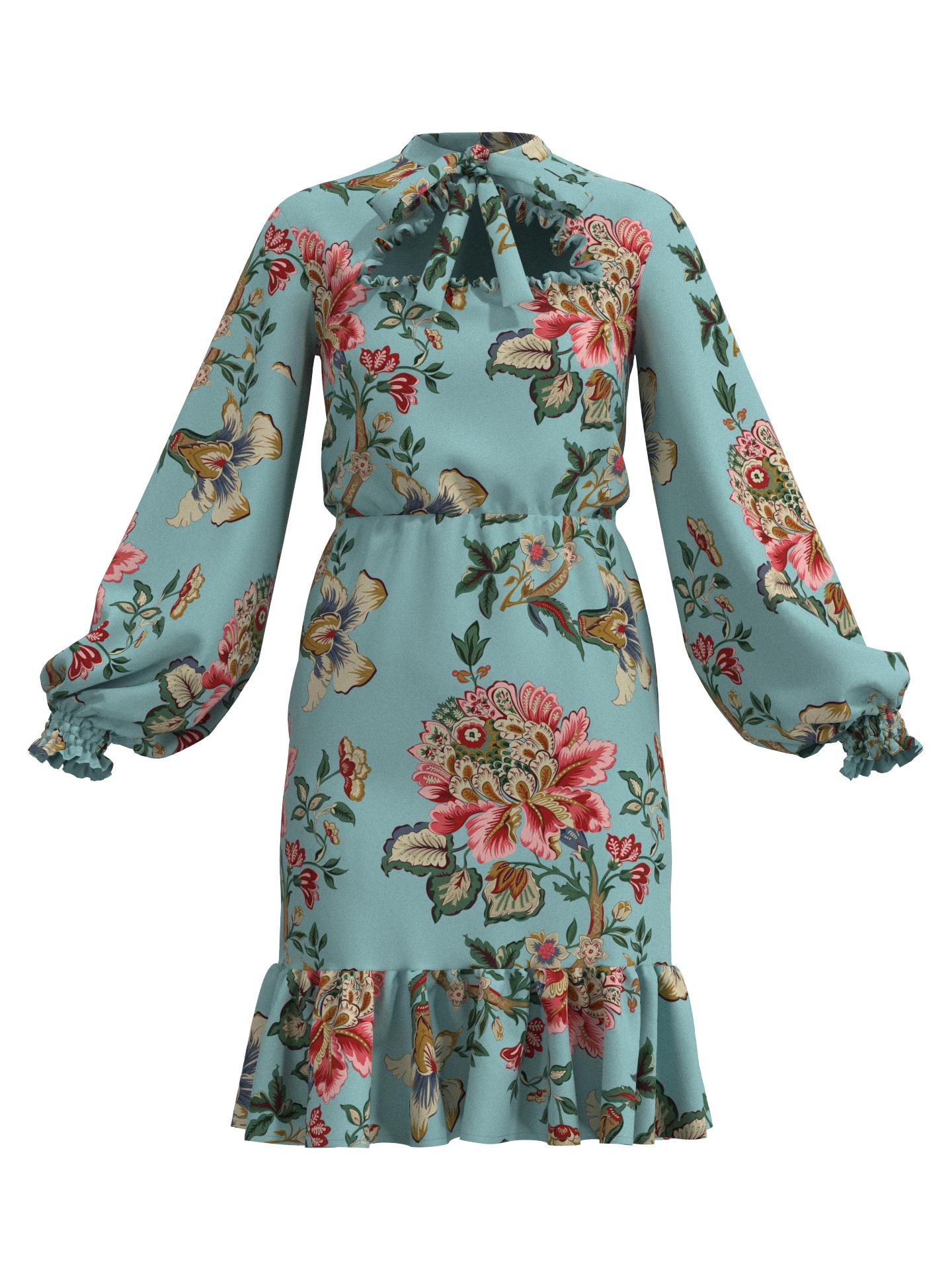 Dress cerulean charm by PRIMOKNOT Dress cerulean charm by PRIMOKNOT