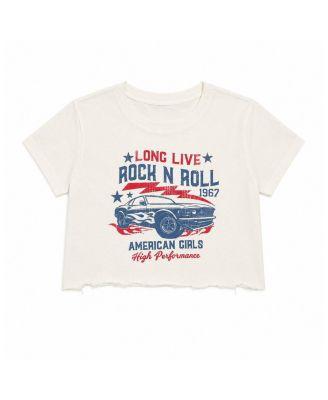Girls' Long Live Rock n Roll Crop Top - Big Kid by PRINCE PETER COLLECTION