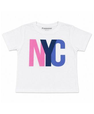 Girls' NYC Tri Color Crew Tee Top - Big Kid by PRINCE PETER COLLECTION