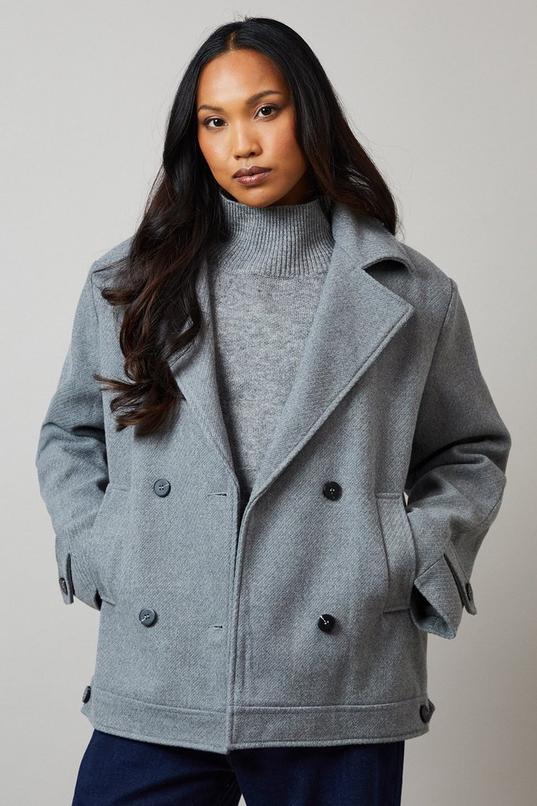 Collar Detail Double Breasted Jacket by PRINCIPLES