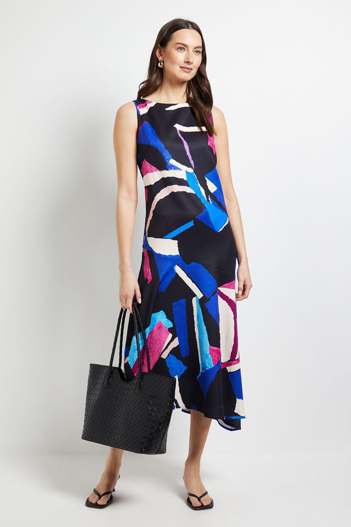 Geo Drop Waist Midi Dress by PRINCIPLES